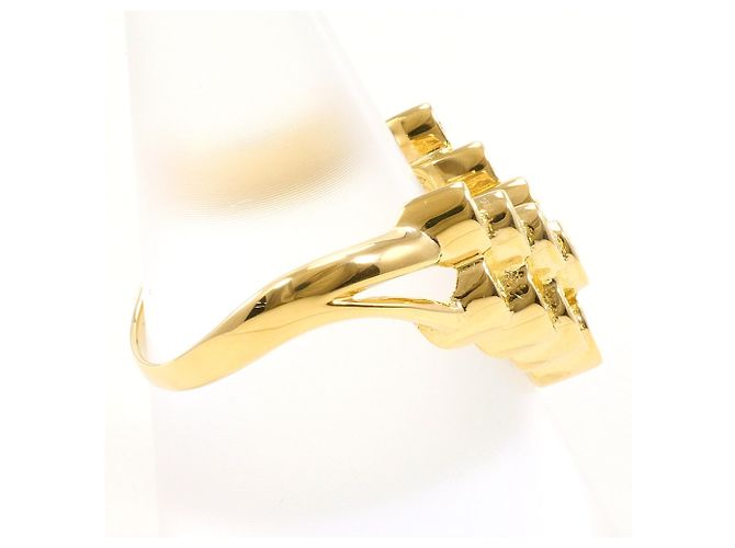 Autre Marque 18K Gelbgold-Ring mit Diamant Golden - Ansicht 3