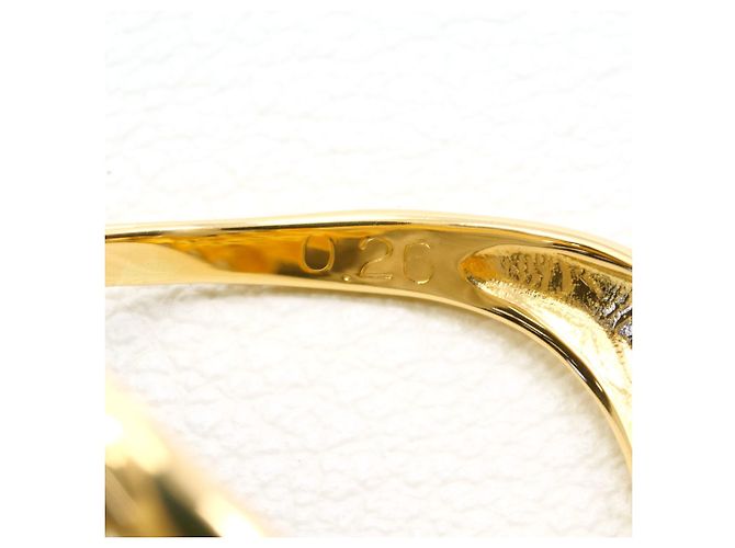 Autre Marque 18K Gelbgold-Ring mit Diamant Golden - Ansicht 6