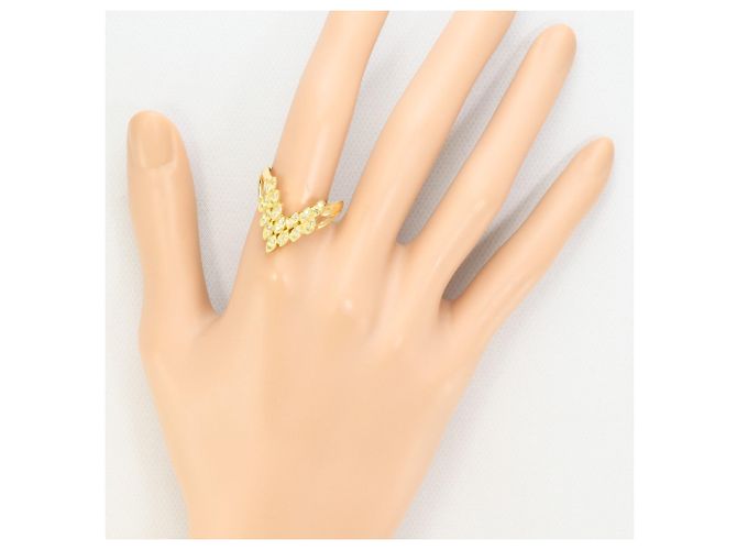 Autre Marque 18K Gelbgold-Ring mit Diamant Golden - Ansicht 7