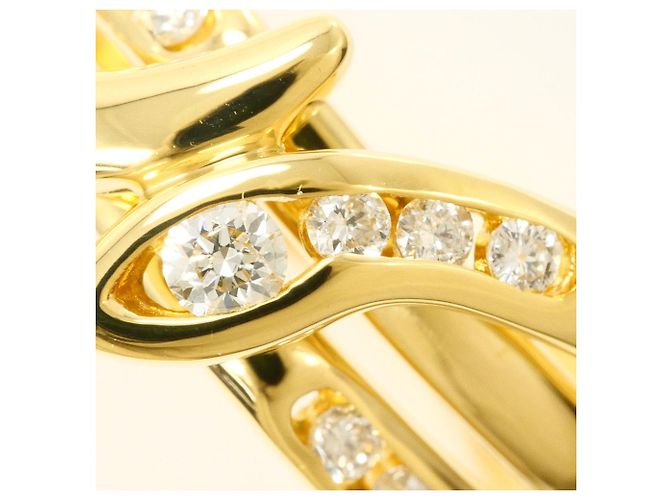 Autre Marque 18K Gelbgold-Ring mit Diamant Golden - Ansicht 2
