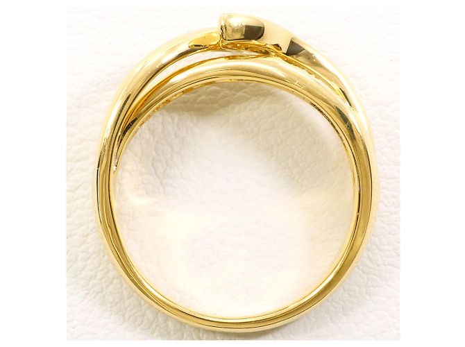 Autre Marque 18K Gelbgold-Ring mit Diamant Golden - Ansicht 3