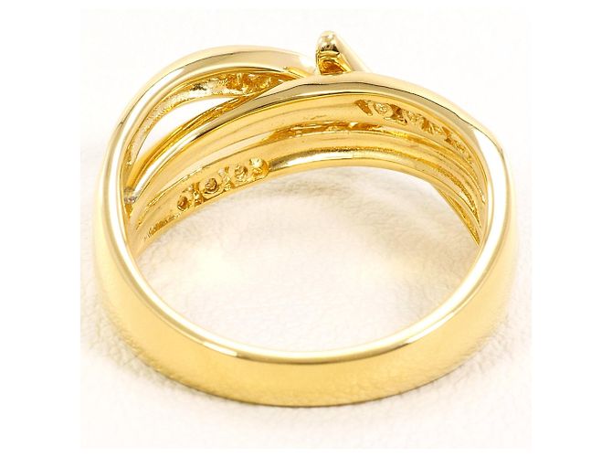 Autre Marque 18K Gelbgold-Ring mit Diamant Golden - Ansicht 4