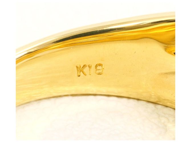 Autre Marque 18K Gelbgold-Ring mit Diamant Golden - Ansicht 6