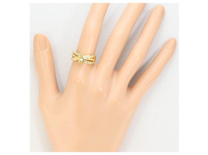 Autre Marque 18K Gelbgold-Ring mit Diamant Golden - Ansicht 7