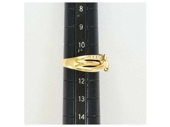 Autre Marque 18K Gelbgold-Ring mit Diamant Golden - Ansicht 8