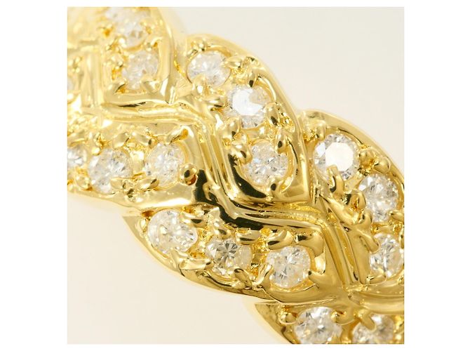 Autre Marque 18K Gelbgold-Ring mit Diamant Golden - Ansicht 2