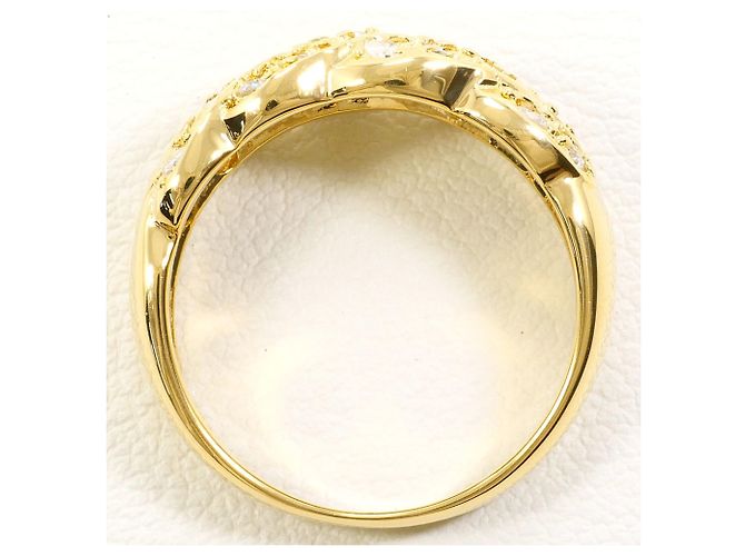 Autre Marque 18K Gelbgold-Ring mit Diamant Golden - Ansicht 3