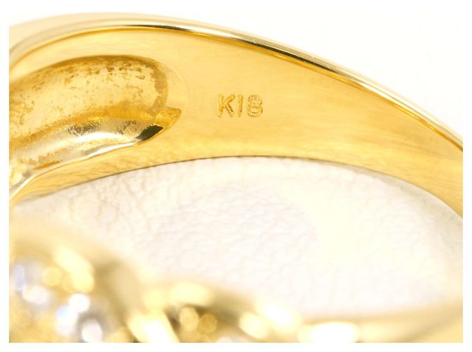 Autre Marque 18K Gelbgold-Ring mit Diamant Golden - Ansicht 5