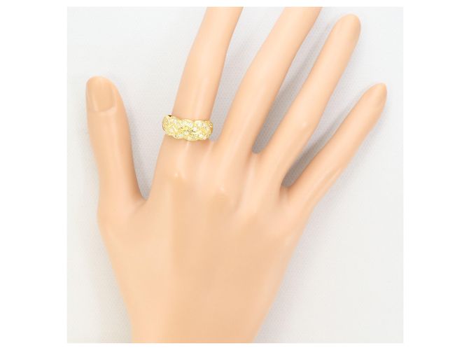 Autre Marque 18K Gelbgold-Ring mit Diamant Golden - Ansicht 7