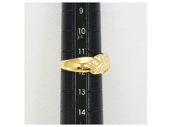 Autre Marque 18K Gelbgold-Ring mit Diamant Golden - Ansicht 8