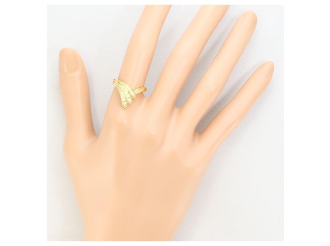 Autre Marque 18K Gelbgold-Ring mit Diamant Golden - Ansicht 7