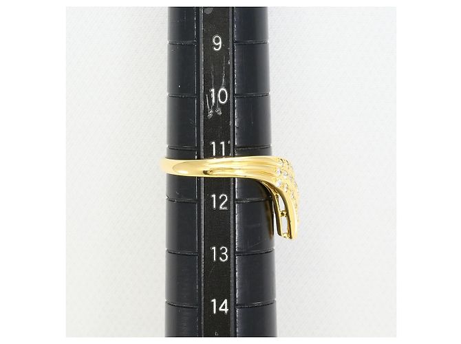Autre Marque 18K Gelbgold-Ring mit Diamant Golden - Ansicht 8