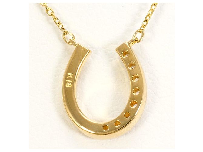Autre Marque 18K Gelbgoldhalskette mit Diamant Golden - Ansicht 3