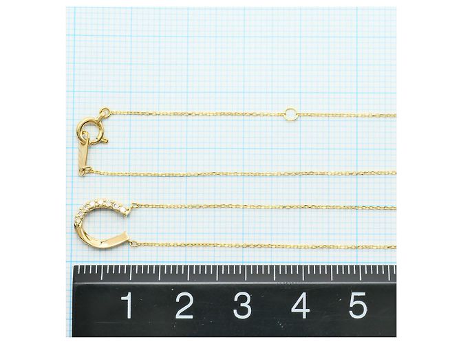 Autre Marque 18K Gelbgoldhalskette mit Diamant Golden - Ansicht 4