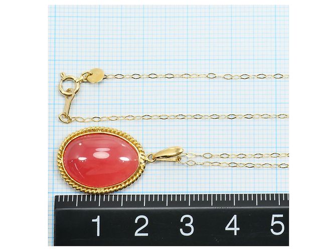 Autre Marque Collana in oro giallo 18K con cornalina D'oro - vista 4