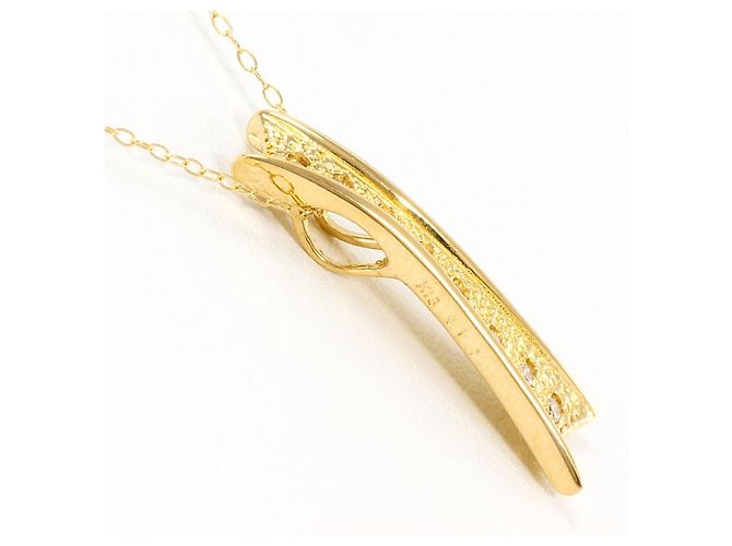 Autre Marque Collana in oro giallo 18K con diamante D'oro - vista 2