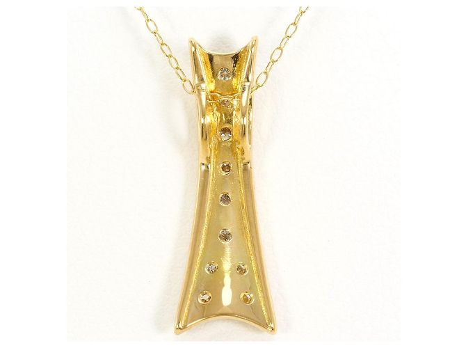 Autre Marque Collana in oro giallo 18K con diamante D'oro - vista 3