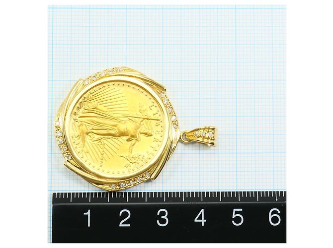 Autre Marque Pendente elegante in oro giallo e diamanti D'oro - vista 5