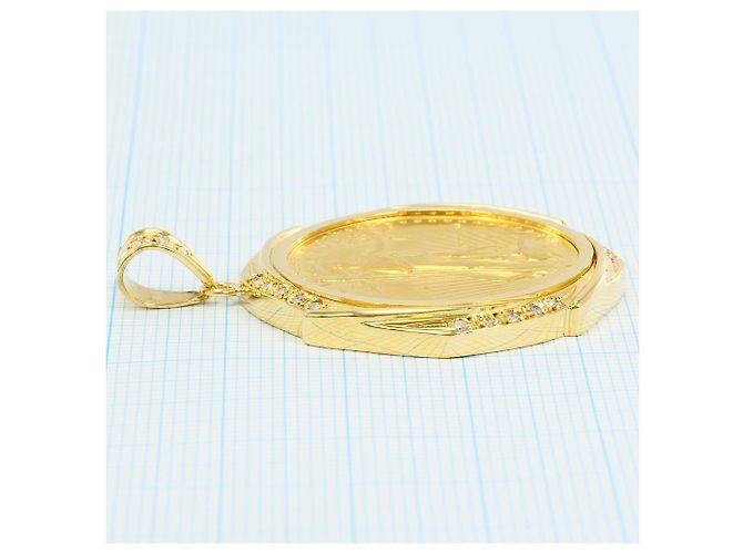 Autre Marque Pendente elegante in oro giallo e diamanti D'oro - vista 6