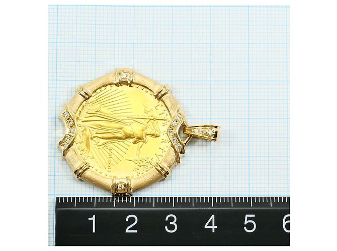 Autre Marque Pendente in oro giallo con diamante D'oro - vista 5