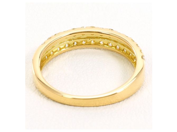 Autre Marque 18K Gelbgold-Ring mit Diamant Golden - Ansicht 4