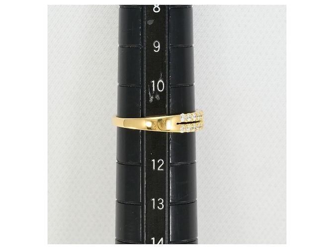 Autre Marque 18K Gelbgold-Ring mit Diamant Golden - Ansicht 8