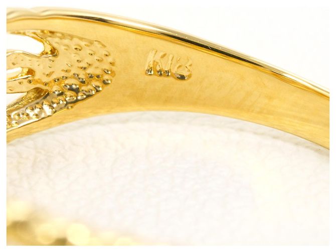 Autre Marque 18K Gelbgold-Ring mit Diamant Golden - Ansicht 5
