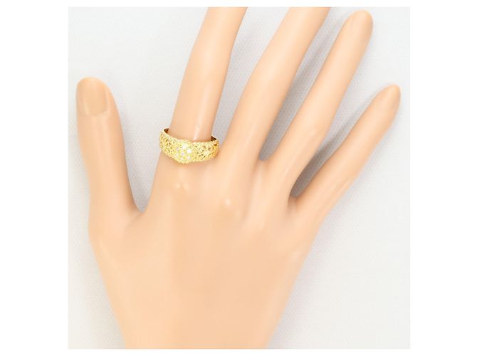 Autre Marque 18K Gelbgold-Ring mit Diamant Golden - Ansicht 7
