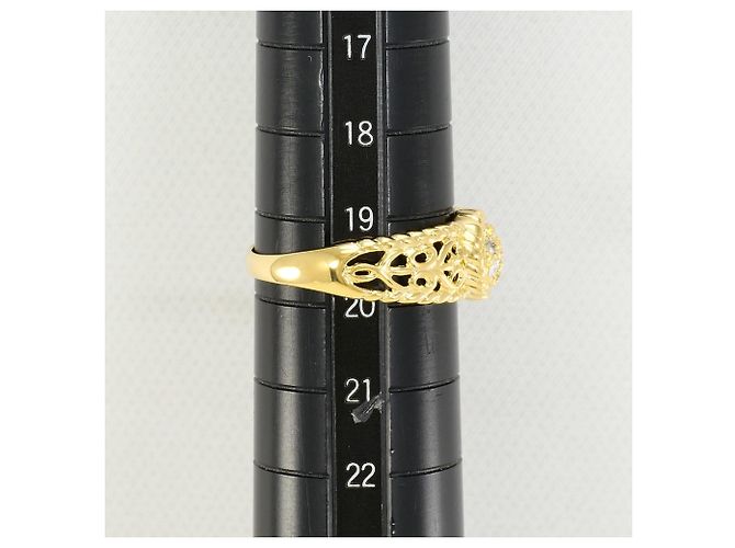 Autre Marque 18K Gelbgold-Ring mit Diamant Golden - Ansicht 8
