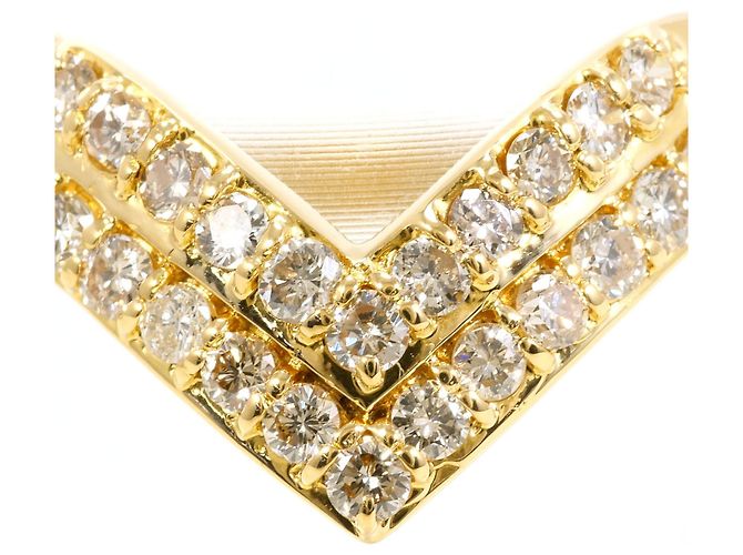 Autre Marque 18K Gelbgold-Ring mit Diamant Golden - Ansicht 2