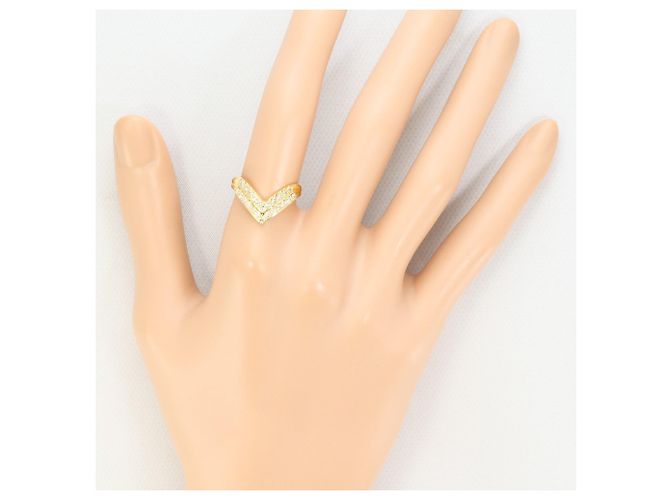 Autre Marque 18K Gelbgold-Ring mit Diamant Golden - Ansicht 7