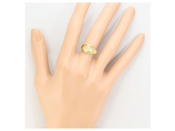 Autre Marque 18K Gelbgold-Ring mit Diamant Golden - Ansicht 7