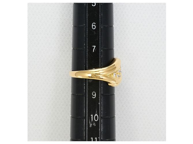 Autre Marque 18K Gelbgold-Ring mit Diamant Golden - Ansicht 8