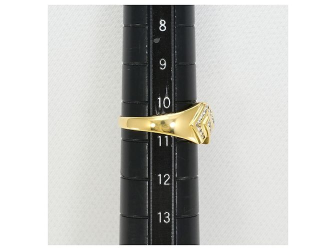 Autre Marque Anello a fascia in oro giallo 18K e diamanti D'oro - vista 7