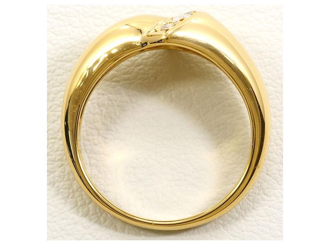 Autre Marque 18K Gelbgold-Ring mit Diamant Golden - Ansicht 3