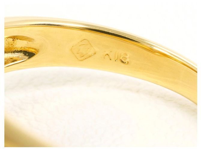 Autre Marque 18K Gelbgold-Ring mit Diamant Golden - Ansicht 5