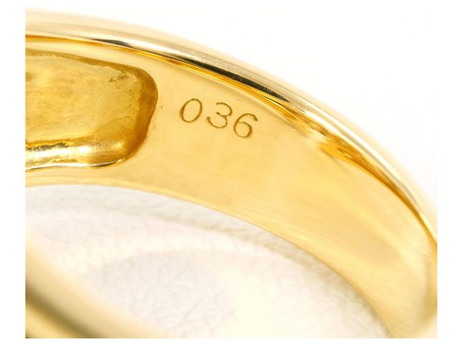 Autre Marque 18K Gelbgold-Ring mit Diamant Golden - Ansicht 5
