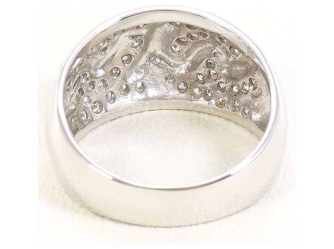 Autre Marque 18K Weißgold-Ring mit Diamant Golden - Ansicht 4