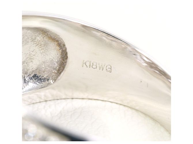 Autre Marque 18K Weißgold-Ring mit Diamant Golden - Ansicht 5