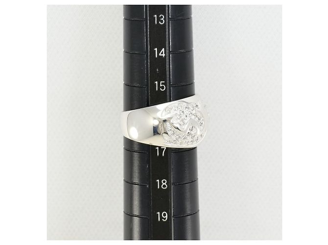 Autre Marque 18K Weißgold-Ring mit Diamant Golden - Ansicht 8