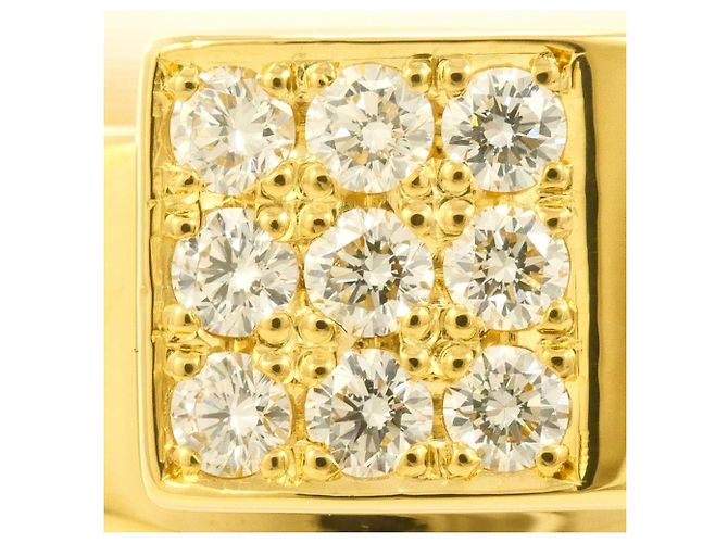 Autre Marque 18K Gelbgold-Ring mit Diamant Golden - Ansicht 2