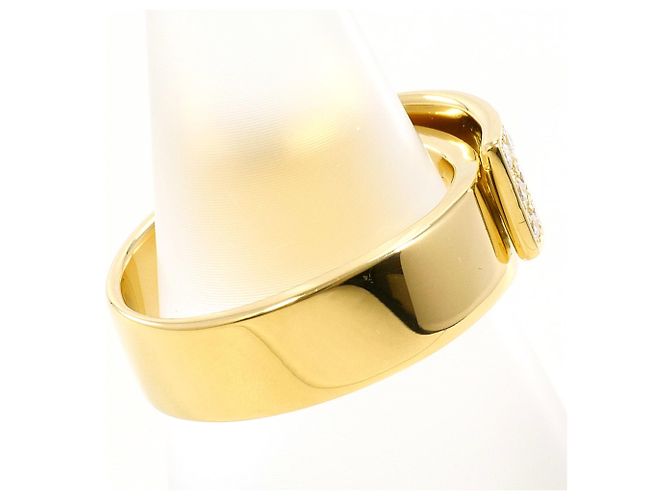 Autre Marque 18K Gelbgold-Ring mit Diamant Golden - Ansicht 3