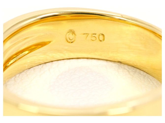 Autre Marque 18K Gelbgold-Ring mit Diamant Golden - Ansicht 5