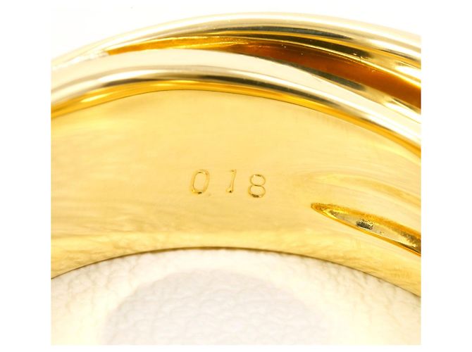 Autre Marque 18K Gelbgold-Ring mit Diamant Golden - Ansicht 6