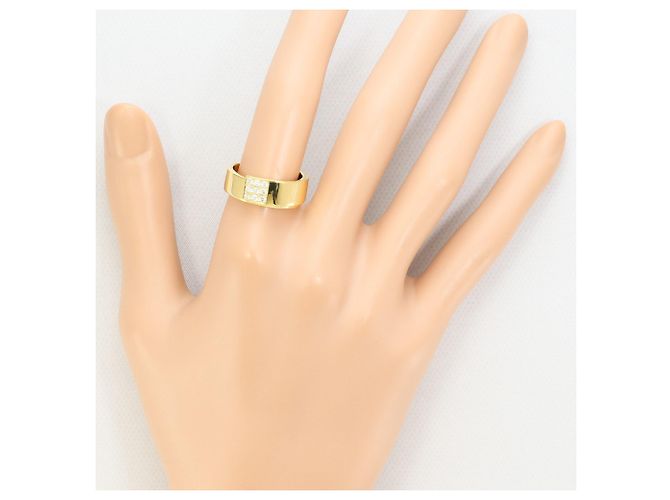 Autre Marque 18K Gelbgold-Ring mit Diamant Golden - Ansicht 7
