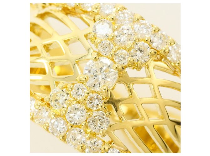 Autre Marque 18K Gelbgold-Ring mit Diamant Golden - Ansicht 2