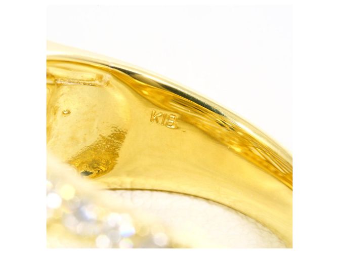 Autre Marque 18K Gelbgold-Ring mit Diamant Golden - Ansicht 5
