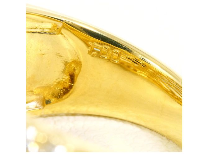Autre Marque 18K Gelbgold-Ring mit Diamant Golden - Ansicht 6