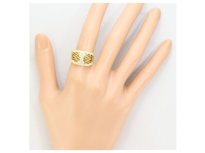 Autre Marque 18K Gelbgold-Ring mit Diamant Golden - Ansicht 7