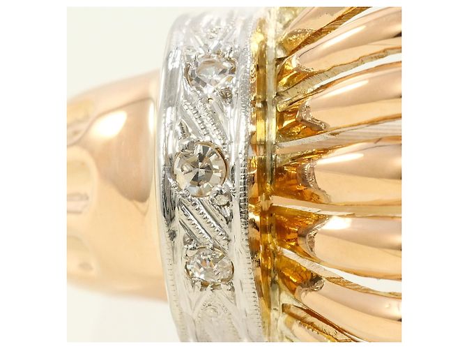 Autre Marque 18K Gold Diamantring Golden - Ansicht 2